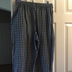 Carolina Bay blue plaid capris XL